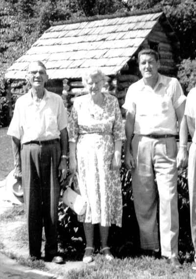 Bernard, Helga, and James Quanstrom in 1954